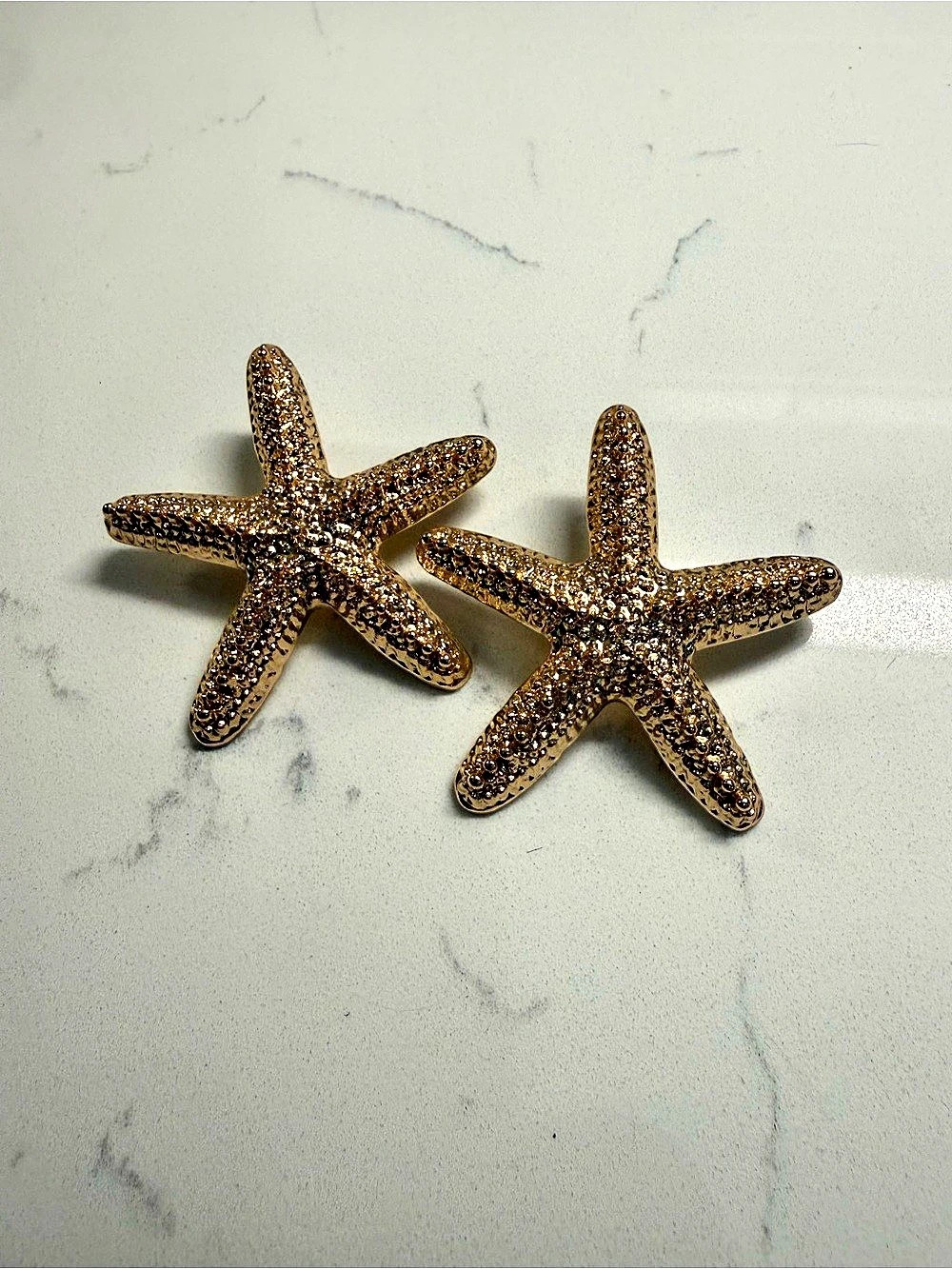 Starfish Earrings in Gold Like New